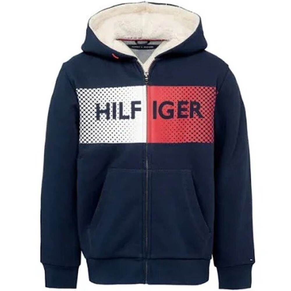 Tommy Hilfiger Boys Fur Lined Navy Blue Jacket Size 2T